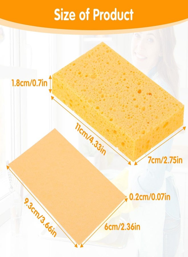 Exircy 12 PCS Compressed Kitchen Sponges, Colorful Kitchen Sponges Cleaning Scrub Colored Sponge for Dish Washing, Bathroom, Cars, Cut-Outs DIY - Image 2